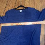 Chico's  Deep Navy Blue Knit Top textured shirt tee woman’s size XL EUC Photo 4