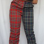 SheIn Two Tone Plaid Pants Photo 0