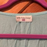 Seafoam green embroidered fringe detail swim coverup Photo 2