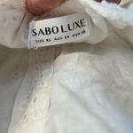 Sabo Skirt Sabo Luxe white eyelet long sleeve criss cross back dress XL Photo 8