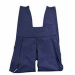 Lululemon Leggings Womens Size 4 Navy Blue Wunder Under Sheer Inserts Activewear Photo 4