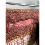 Pilcro Anthropologie The Vintage Straight Distressed Jeans in Pink 27 Photo 4