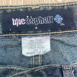 Blue Asphalt Y2K Graffiti Print Jeans Women’s Size 1 Low Rise Bootcut Punk Photo 1