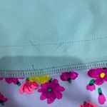 Kate Spade Turquoise Green Pink Floral Capri Leggings Photo 2