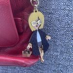 Halston Heritage Crossbody Small Two Tone Red Pleather Vegan Photo 3