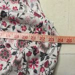 Torrid  Dress Size 4 4X Sleeveless Waist Tie Elastic Neck Pink White Floral Plus Photo 5