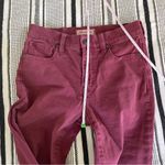 Madewell 9” High Riser Skinny Pants 25 Berry Red Preppy High Waist Stretch Jeans Photo 7