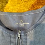 Aerie Offline by Seamless Zip Front Sports Bra Most Support Blue Size Small Photo 2