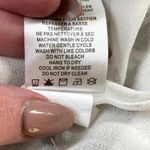 Joie  Women's White Floral Blouse Top‎ Sheer w/ Ruffles SZ Small Photo 9