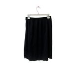 Vanity Fair  Large Black Slip Skirt Lace Trim Side Slit Simple Lingerie Basic Photo 1