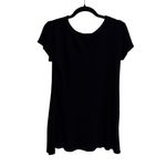 SO  black stretch knit mini dress women's size large Photo 4