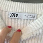 ZARA chunky knit white sweater Photo 1