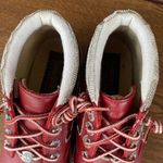 Timberland EUC VINTAGE BLINGED  WATERPROOF LACE UP 5” RED BOOT Photo 4