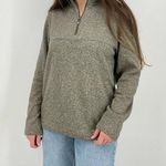 Van Heusen oversized chunky knit quarter zip pullover sweater in heather dusty brown size M Photo 0