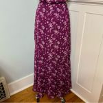 White House | Black Market  Hi Low Maxi Dress Purple Floral Ruffle Sundress Size 4 Photo 8