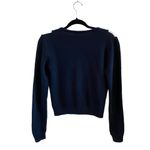 Brandy Melville Elizabeth Argyle Cardigan In Navy Blue & White Photo 10