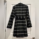 Steve Madden Women’s Black & White Plaid Belted Coat Photo 3