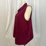 Allison Daley  Quilted Zip-Front Sleeveless Vest in Burgundy (1055) Photo 4
