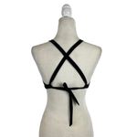 prAna Women's Black Regan High Neck Bikini Top with Mesh Detail Size Small Photo 7