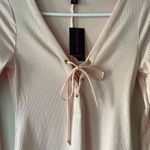 Material Girl Pale Blush Plunge Bodysuit Size S NWT Photo 1