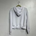 If It Were Me  White Full Zip Crop Hooded Jacket Sz S Photo 8