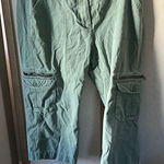 Style & Co . Olive Cotton cropped cargo Pants 14 Photo 0