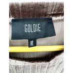 Goldie ‎ Velvet Dress M/L Pleated Long Sleeve Ruffle Hem Party Cocktail Casual Photo 2