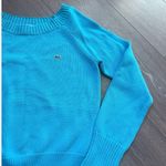 Lacoste  Boat Neck Jumper Teal Blue Size 42 US‎ Small EUC Babydoll Fall Autumn Photo 1