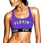 Victoria's Secret Victoria Secret VSX Sports Bra Large Flexin' Purple Sport‎ Bra Photo 0