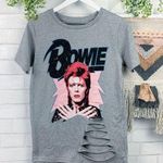 David Bowie NWT Distressed Graphic Band Tee SZ S Photo 0