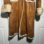 wilson's leather VINTAGE • Wilson’s Leather • Faux Leather Coat • Brown • Faux Fur • Small Photo 2
