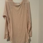 Urban Outfitters Out from Under  Tan Cream Long Sleeve Layer Shirt Size Medium Photo 2
