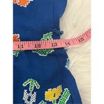 Malia Honolulu Vintage 60s Blue Floral Halter Dress XS Photo 8