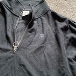 PINK - Victoria's Secret Pink VS Black Quarter Zip Pullover SIZE L Photo 1