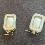 Giant light blue rhinestone earrings Photo 8