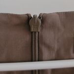 Max Mara Fazio Wool Silk Blend Flared Hem Dress Gray Beige 10 Photo 7