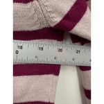 Stitches Stripes Striped Crew Neck Sweater Light Pink Burgundy Women's Size M Size M Photo 6
