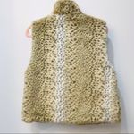 New Directions Leopard faux fur vest small Photo 1