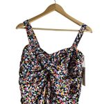 Anne cole Twist Front Shirred Confetti Multicolor One Piece Swimsuit Plus 18W Photo 4