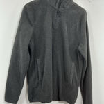 Joe Fresh Womans Long Sleeve Pullover Fleece Large Black 1/4 Zip Collar Photo 0