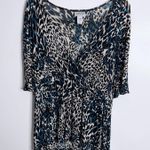 Travelers Wrap Top Dolman Sleeves Black Beige Large Chico's 2 Photo 0