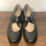 ECCO Women's Leather Buckle Strap Maryjane Flats Black Size 39 Photo 5