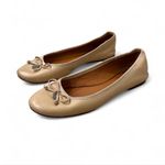 Coach Beige Leather Ballet Flats Photo 1