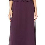 Alex Evenings  Deep Plum One Piece Gown Womens 16W NWT Formal Wedding Holidays Photo 0