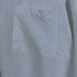 Flax Linen Tunic White Button Down Long Sleeve Collared Relaxed Coastal Chic SzL Photo 5