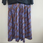Eshakti  Chelsea style plaid purple black dress xl Photo 2