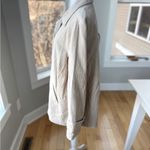 Vintage Relativity Ivory Cream Khaki Wide Wale Corduroy Chore Jacket Coat Sz XL Tan Photo 1