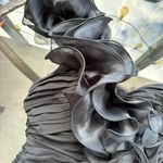 Cinderella Design One Shoulder Ruffle Evening Gown Prom Dress in Black - Size XL Photo 5