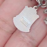 Sterling Silver W/ 26 Charms- chain link boho charm bracelet Photo 15