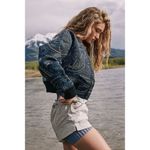 Free People NWT  FP Movement Garden Party Bomber Jacket Size M. H Photo 1
